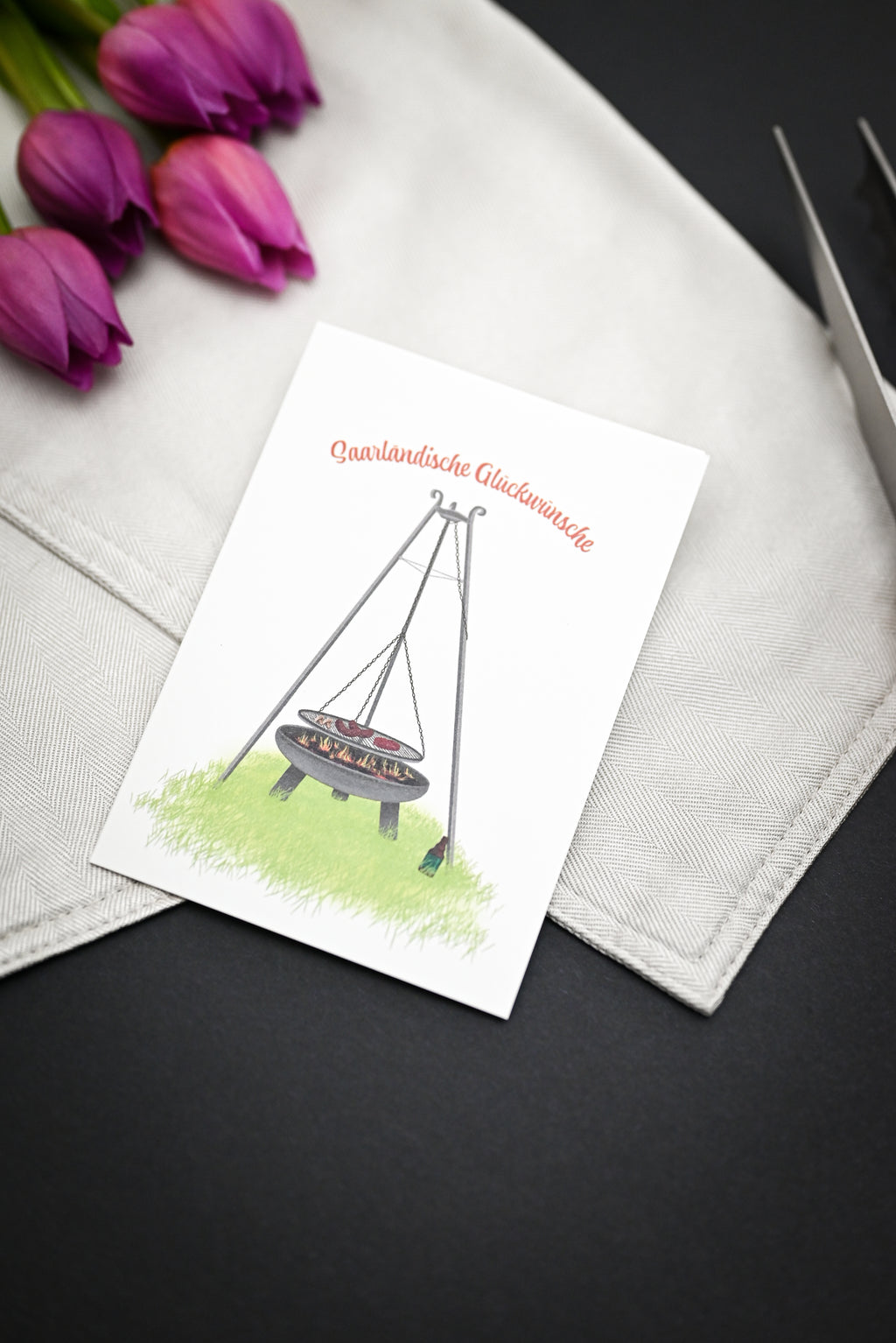 Saarländische Glückwunsch-Karte "Schwenker"