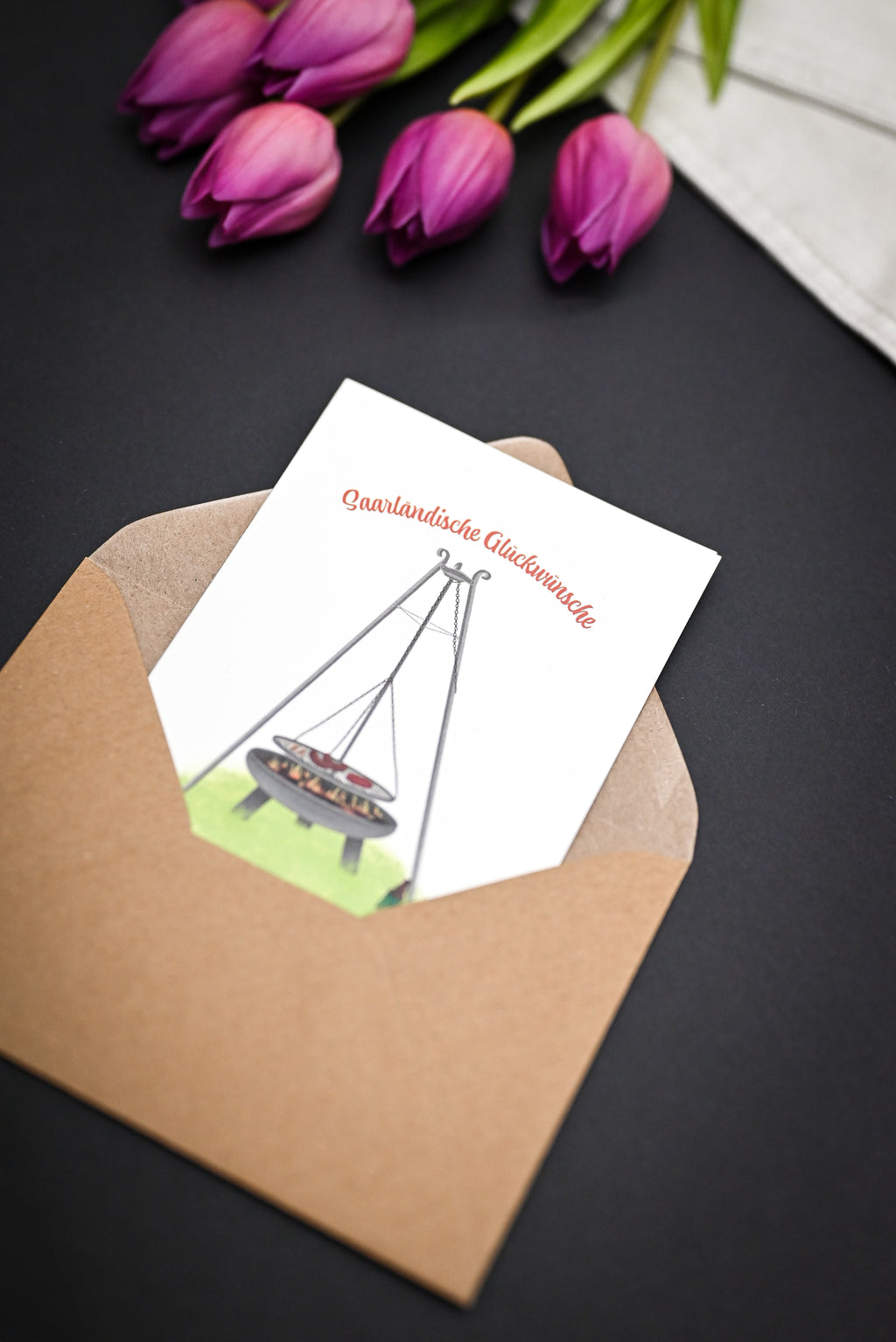 Saarländische Glückwunsch-Karte "Schwenker"