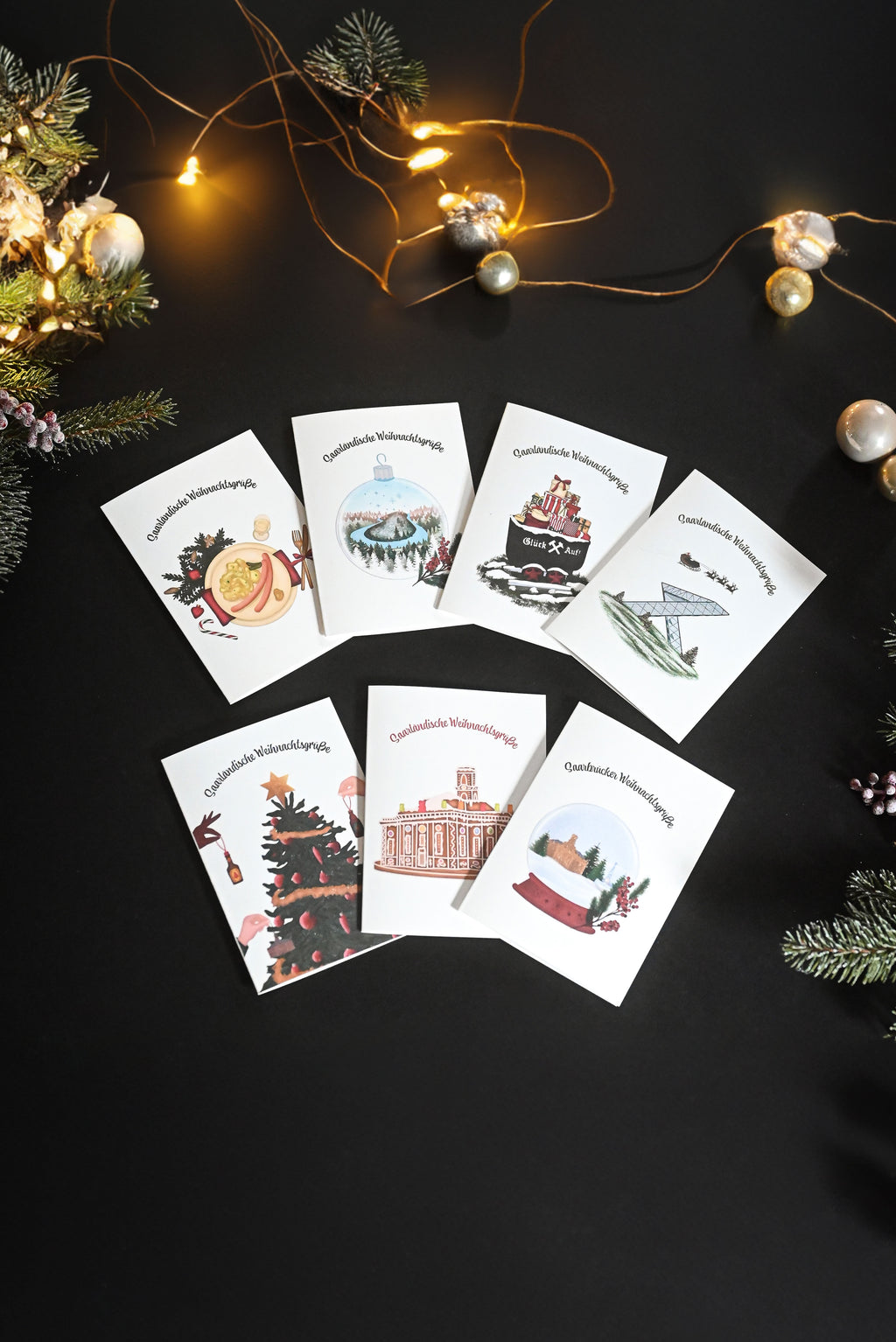 Saarländisches Weihnachtskarten-Bundle