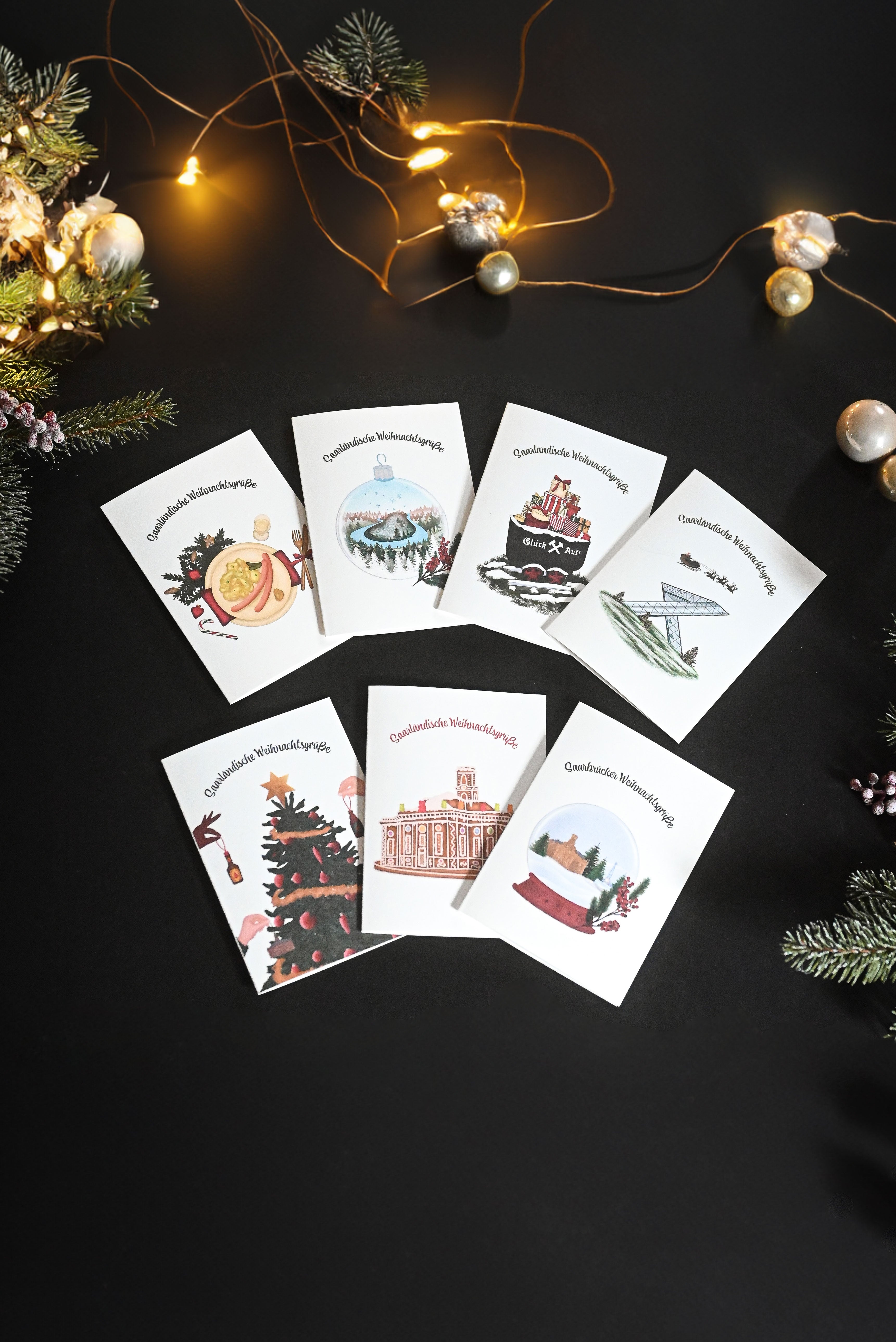 Saarländisches Weihnachtskarten-Bundle