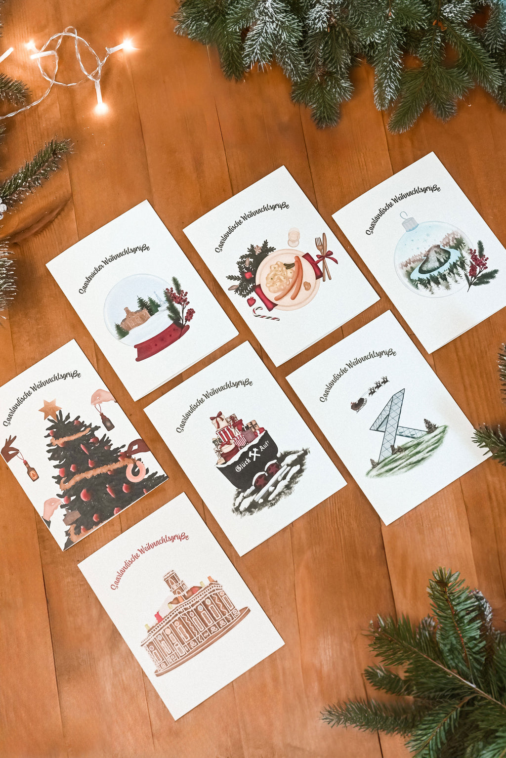 Saarländisches Weihnachtskarten-Bundle