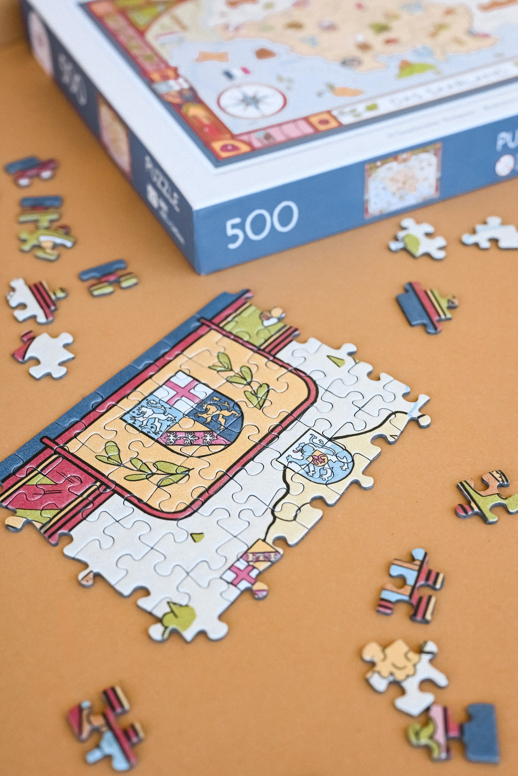 Saarland Puzzle mit 500 Teilen und illustrierter Saarlandkarte – Ansicht 7