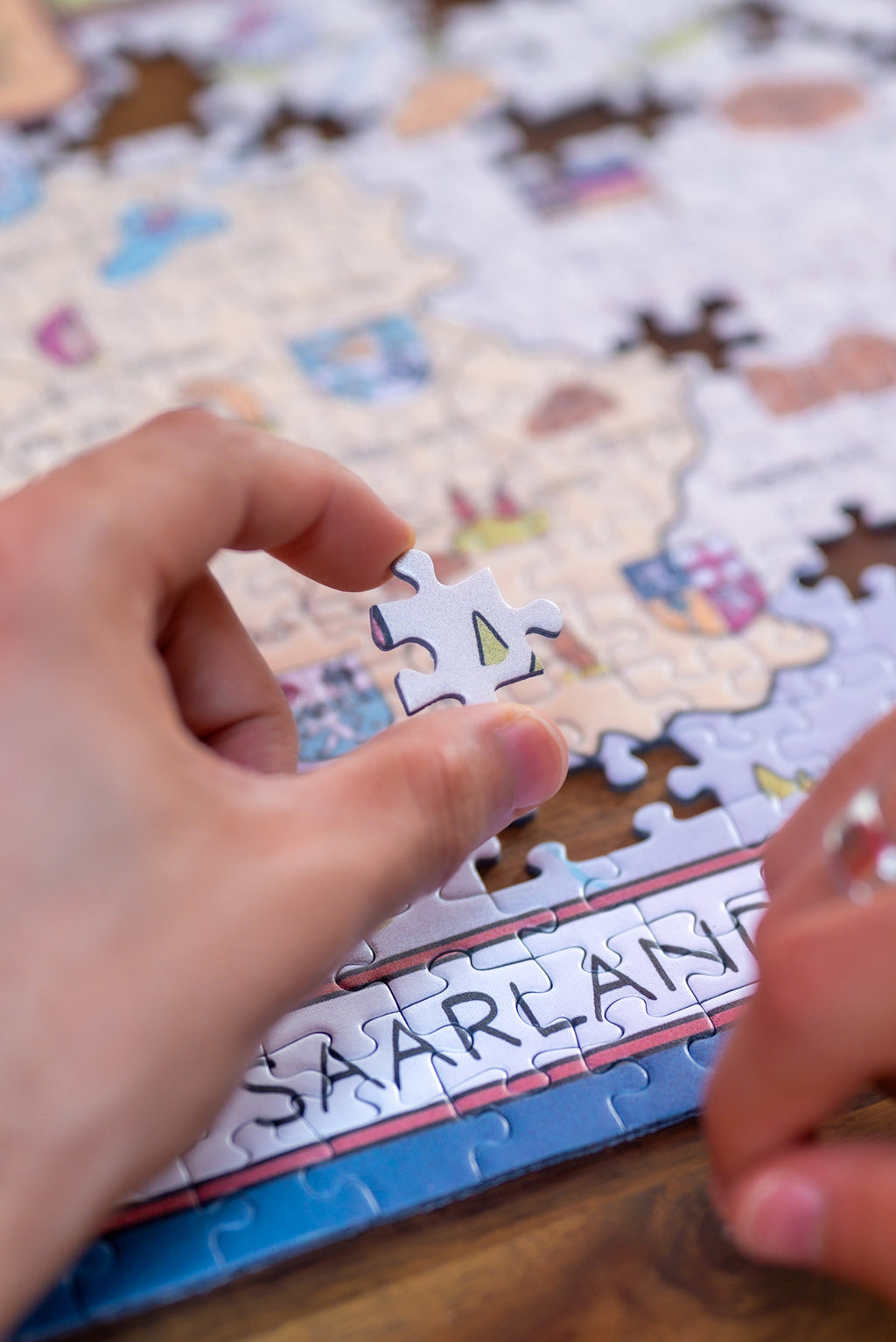 Saarland Puzzle mit 500 Teilen und illustrierter Saarlandkarte – Ansicht 11